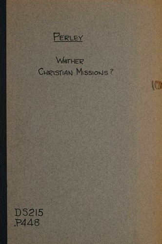... Whither Christian missions?