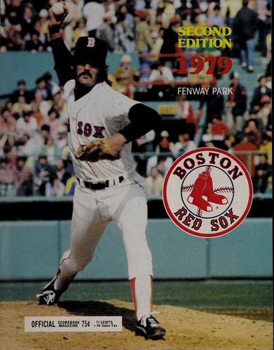 1979 Red Sox official scorebook magazine