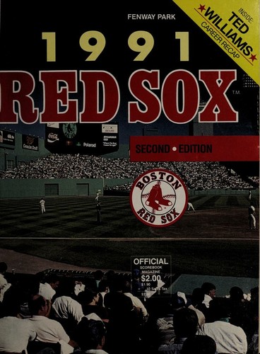1991 Red Sox official scorebook magazine