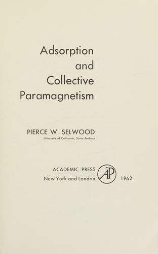 Adsorption and collective paramagnetism