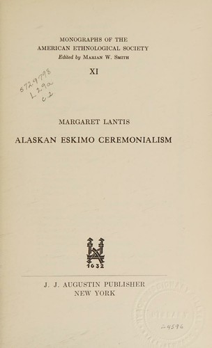Alaskan Eskimo ceremonialism