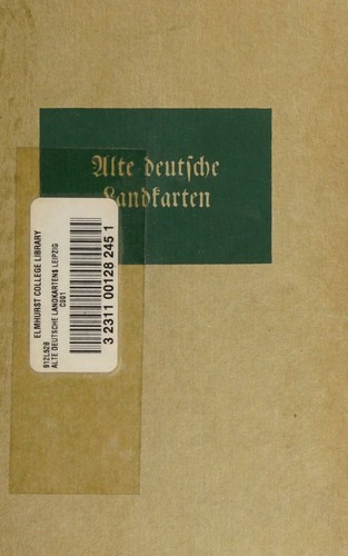 Alte deutsche Landkarten.