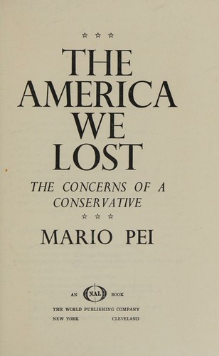 The America we lost