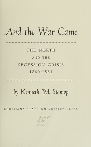 AND THE WAR CAME