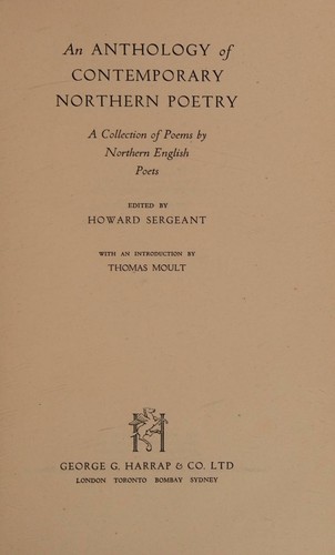 An Anthology of Contemporary Northern Poetry