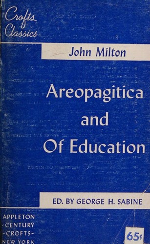 Areopagitica, and Of education (Crofts classics)