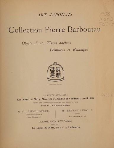 Art japonais; objets d'art, tissus anciens, peintures et estampes