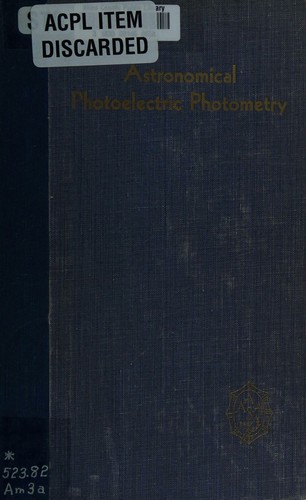Astronomical photoelectric photometry
