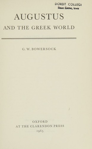 Augustus and the Greek World