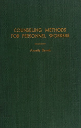Counseling methods for personnel workers