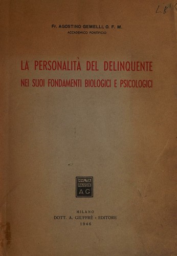 La personalità del delinquente