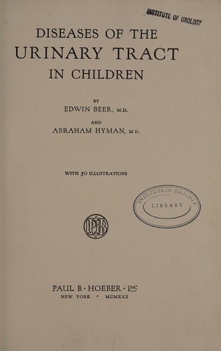 Diseases of the urinary tract in children