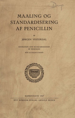 Maaling og standardisering af penicillin