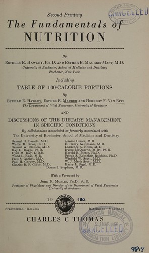 The fundamentals of nutrition
