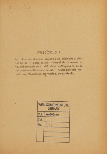 Lecciones de biologia