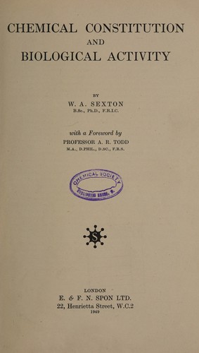 Chemical constitution and biological activity