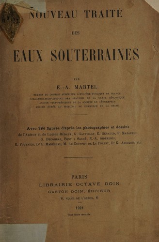 Nouveau traité des eaux souterraines