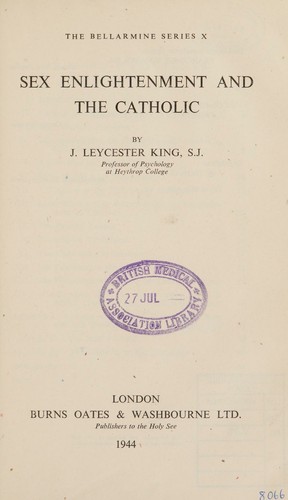 Sex enlightenment and the Catholic
