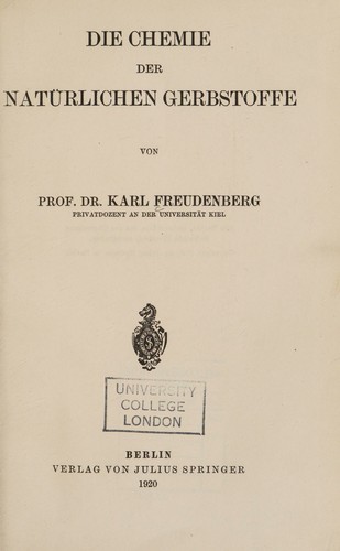 Die chemie der natürlichen gerbstoffe