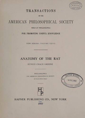 The anatomy of the rat