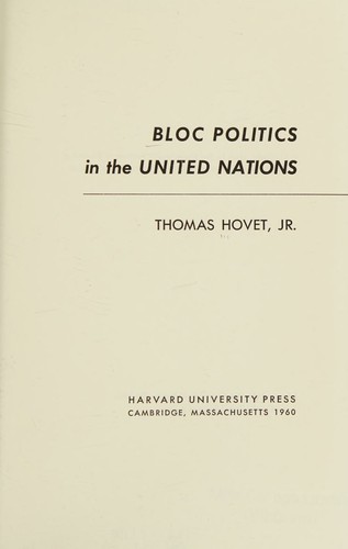 Bloc politics in the United Nations