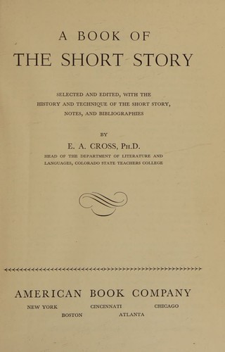 A Book of the Short Story