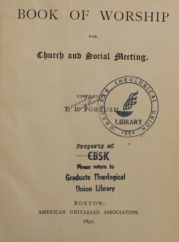 Book of worship