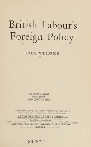 British Labour's foreign policy