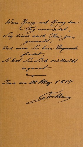 Goethe-Weisheiten im ernsten und heiteren Ton