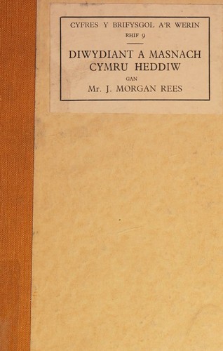 Cyfres Y Brifysgol A'r Werin Rhif 9