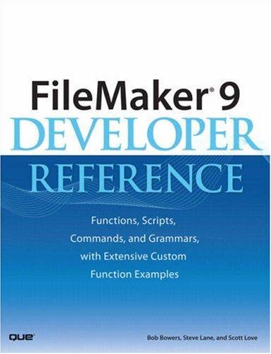 FileMaker X developer reference