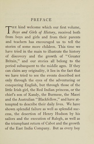 More boys & girls of history,