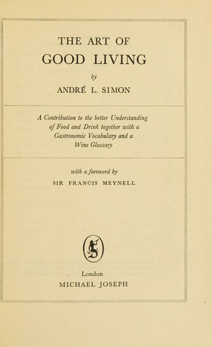 The Art of Good Living