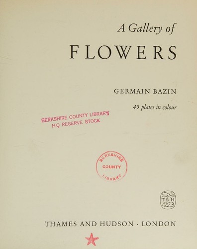 A gallery of flowers