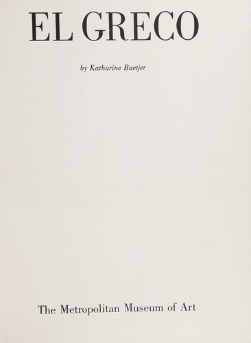 Bulletin - Summer 1981 - Metropolitan Museum of Art - New York - El Greco