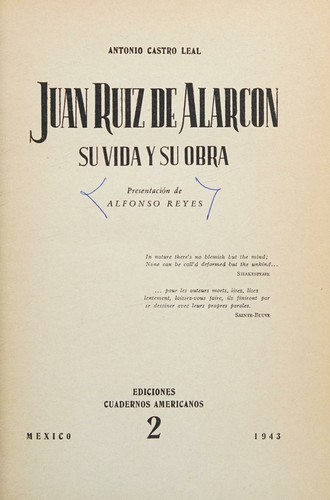Juan Ruiz de Alarcon