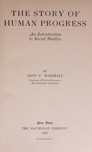 The story of human progress