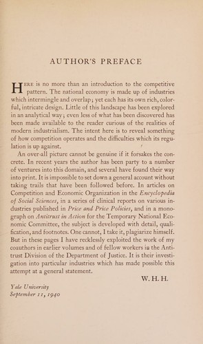The pattern of competition