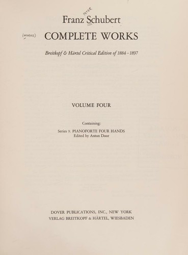 Franz Schubert Complete Works