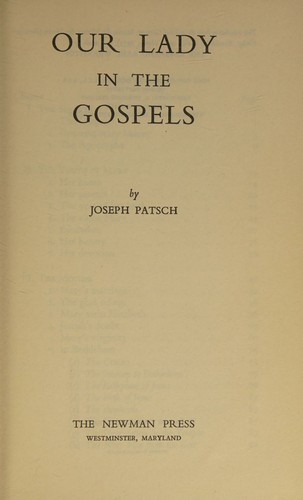 Our ladyin the gospels