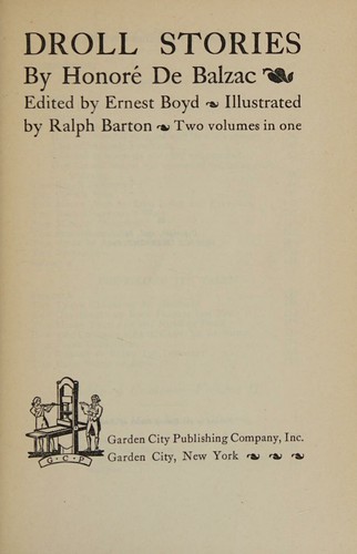 Droll Stories Two volumes in one