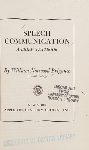 Speech communication
