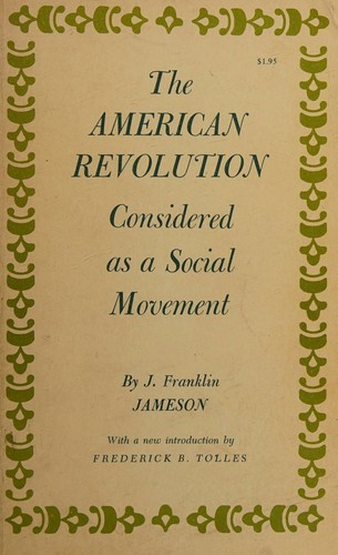 American Revolution Considered as a Social Movement (Paperback) - Common