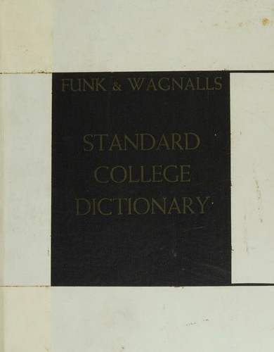 FUNK AND WAGNALLS STANDARD COLLEGE DICTIONARY (THUMB-TABBED)