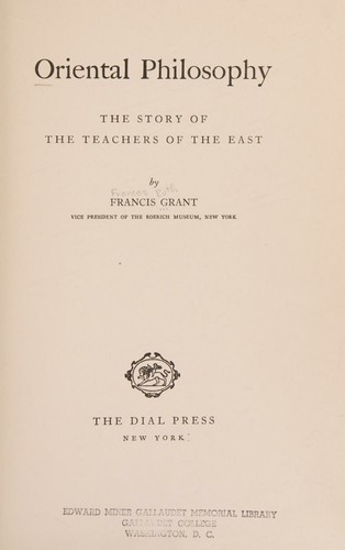Oriental philosophy