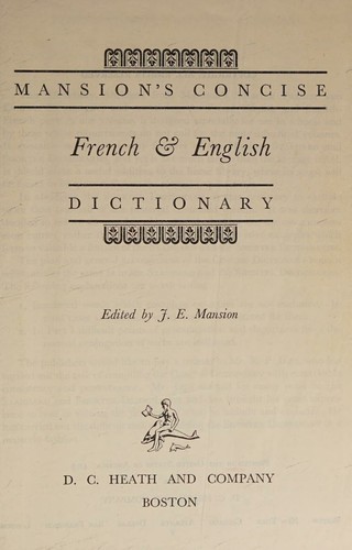 Mansion's Concise French and English Dictionary