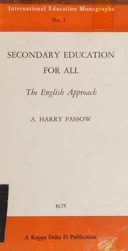 Secondary education for all; the English approach. 1961 [Leather Bound]
