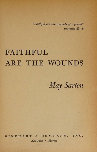 Faithful Are the Wounds
