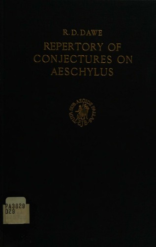 Repertory of conjectures on Aeschylus