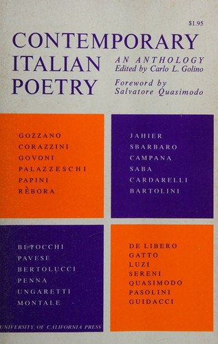 CONTEMPORARY ITALIAN POETRY An Anthology